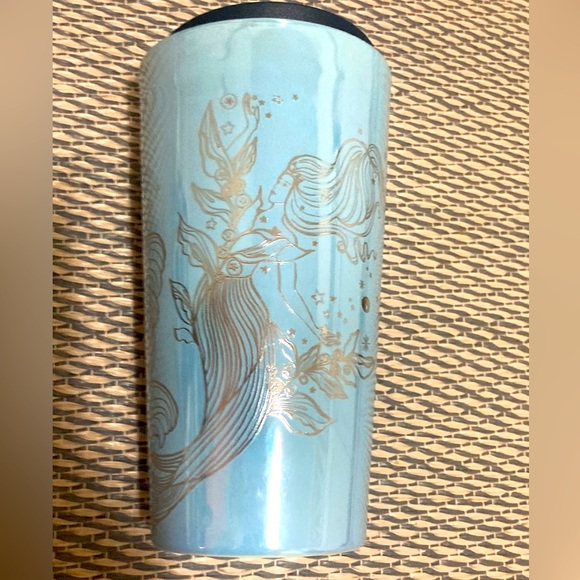 Starbucks 2023 Holiday Mermaid Siren Iridescent Icicle Blue Tumbler 12oz - Picture 2 of 9